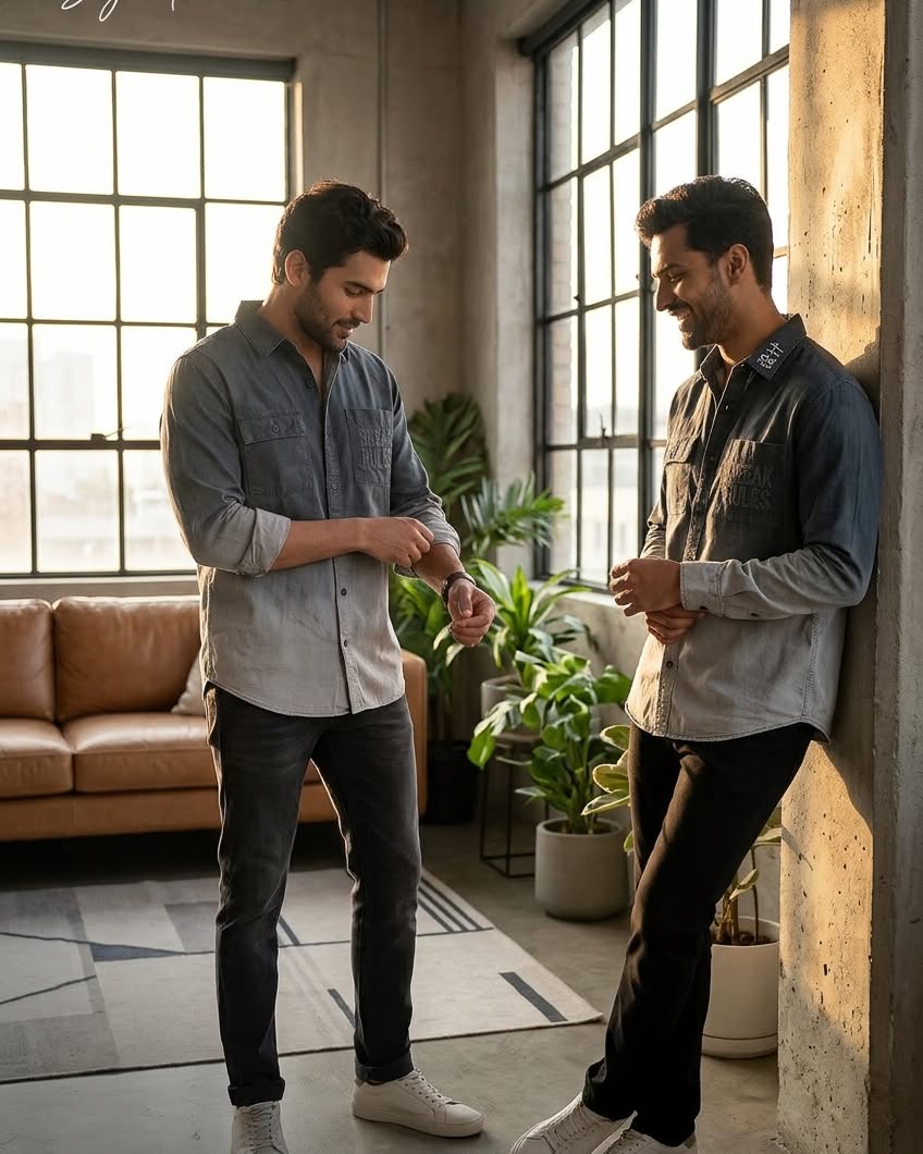 Alexify- Men’s Cotton Designer Shirt -Pack of 2