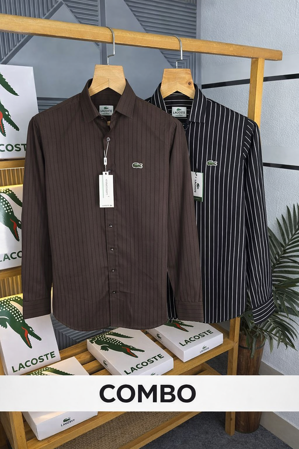 Alexify- Men’s Cotton Designer Shirt -Pack of 2